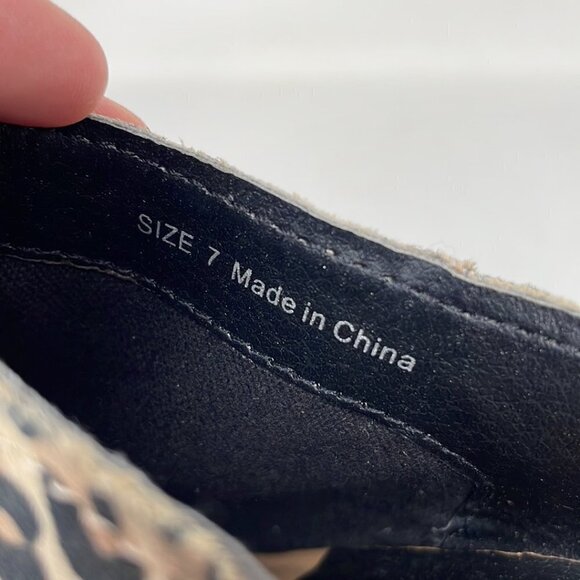 Dolce Vita Heels Bootie Shoes Cheetah Print Tan Black Size 7 - Picture 15 of 15